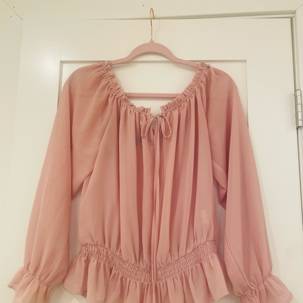 Elegant Pink Women's Blouse